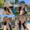 Summer Straw Hat For Women With Wide Brim And Breathable Raffia Material For Beach And Vacation Use