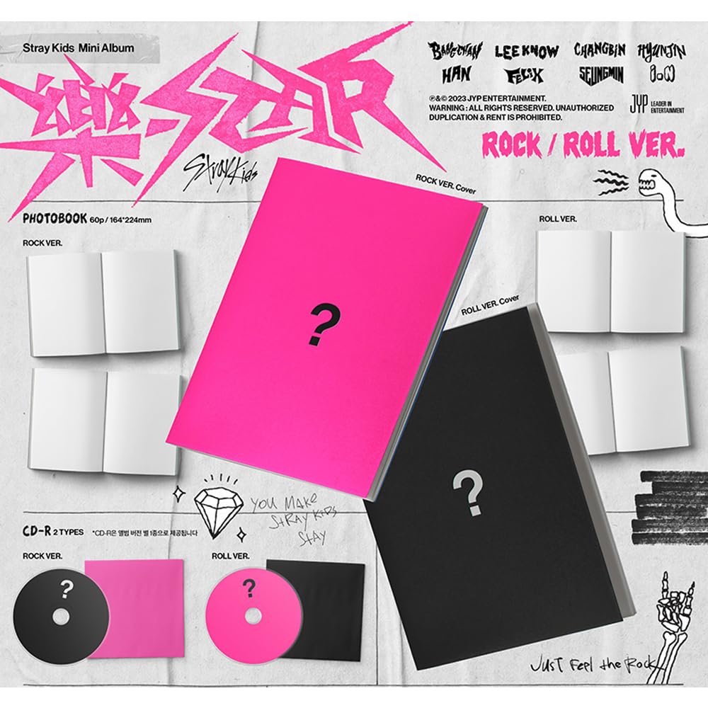 Stray Kids Album Bonus - -STAR [Standardní verze] + Předobjednávka [Korejská edice] (2 ver. SOUBOR)