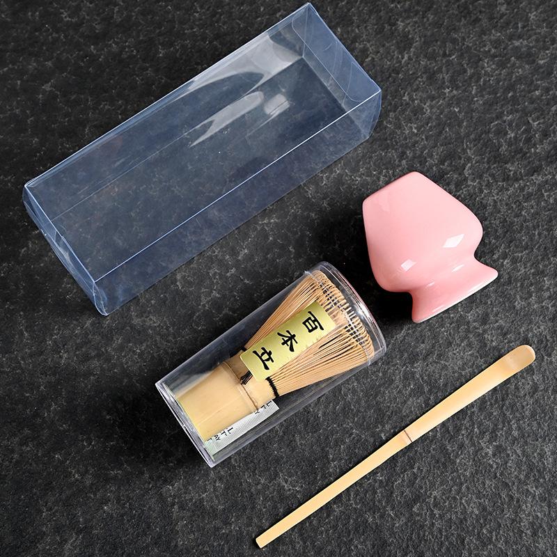 

Japanese Matcha Teaware Tools 3 Piece Set Traditional Tea Ceremony Accessories Bamboo Momochi Ceramic Tea Brush Placement Gadget