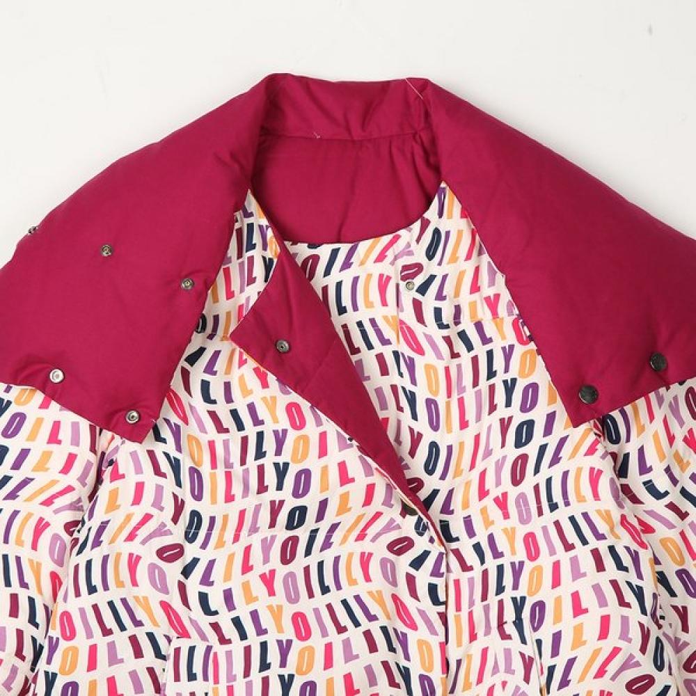 Oilily Reversible Pattern Down Jacket Owdfajp007