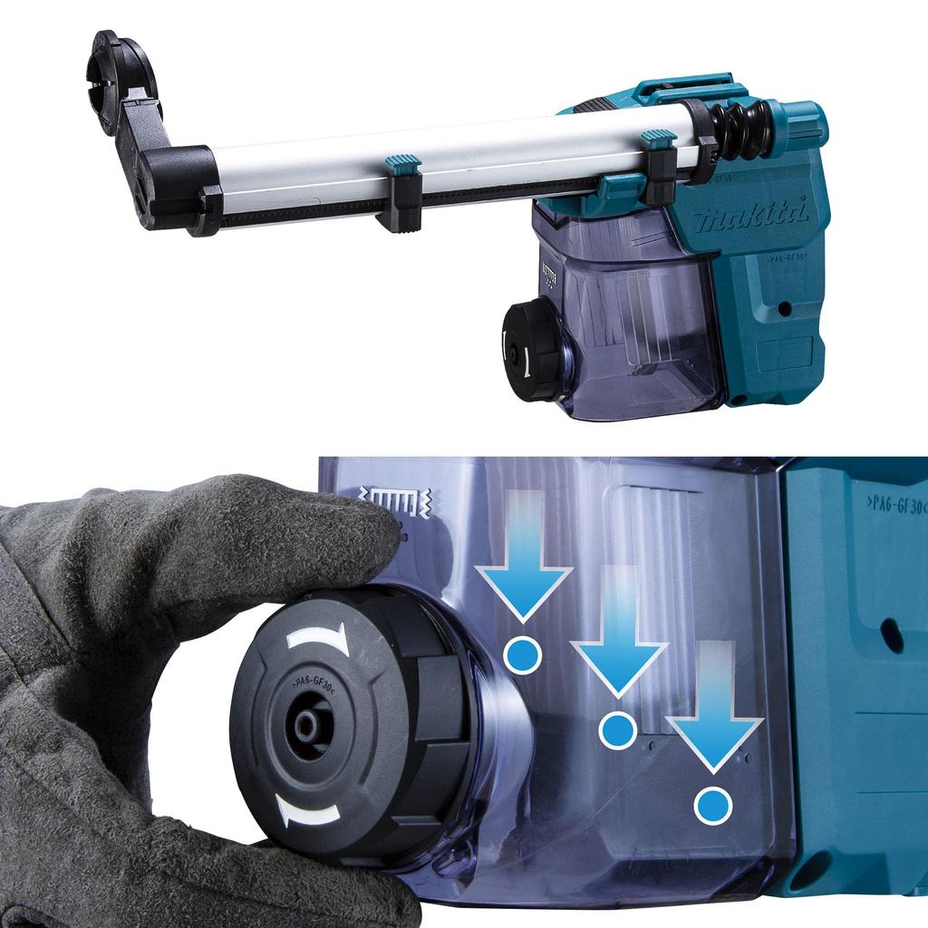 Makita 30mm Rechargeable Hammer Drill 40Vmax with and Charger Sold Separately HR008GZKV Case/battery
