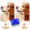 Pets Grooming Comb Kit for Small Dogs Puppies Cat for Tear Stain Remover, 2-in-1 with Round Teeth To Remove Knots Crust Mucus