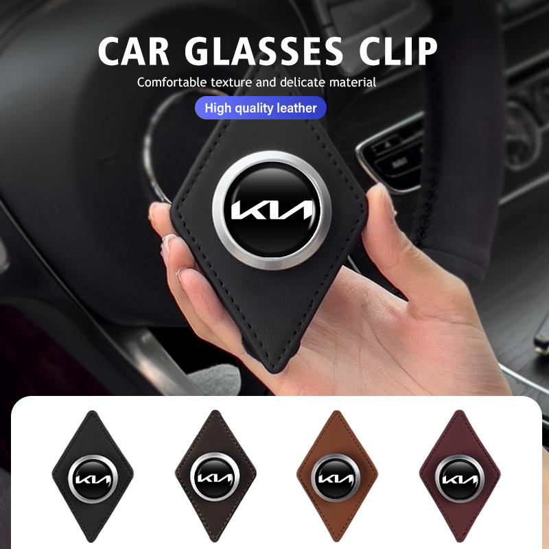 AEG1 For KIA Car Eyeglass Clip Card Ticket Holder Sun Glasses Storage Clip Accessories Rio K5 K2 Sportage Ceed Sorento Picanto