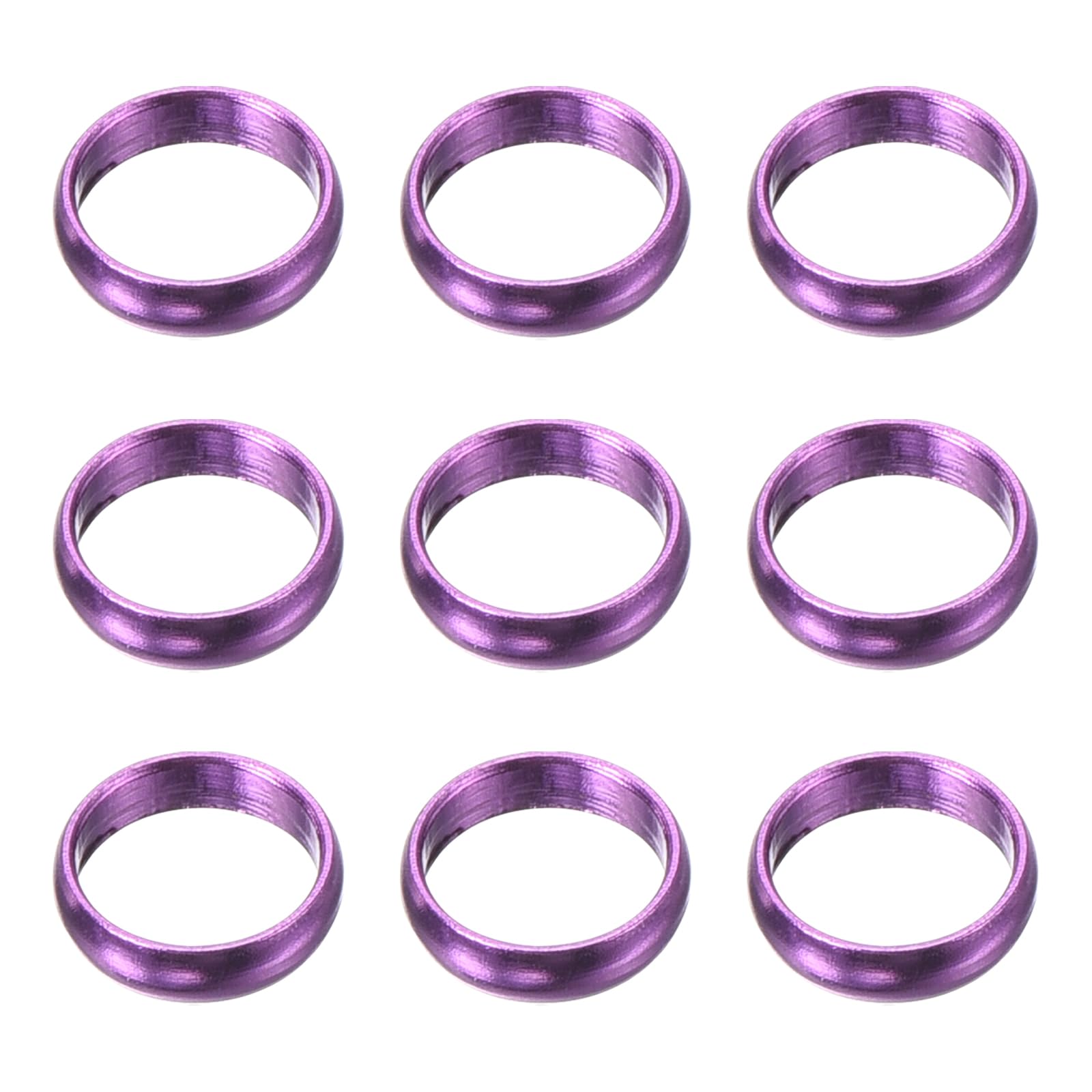 

YOKIVE 9pcs Dart Shaft Rings Aluminum Dart O-Ring Accessories for Home Club Nylon and Plastic Shafts purple фиолетовый