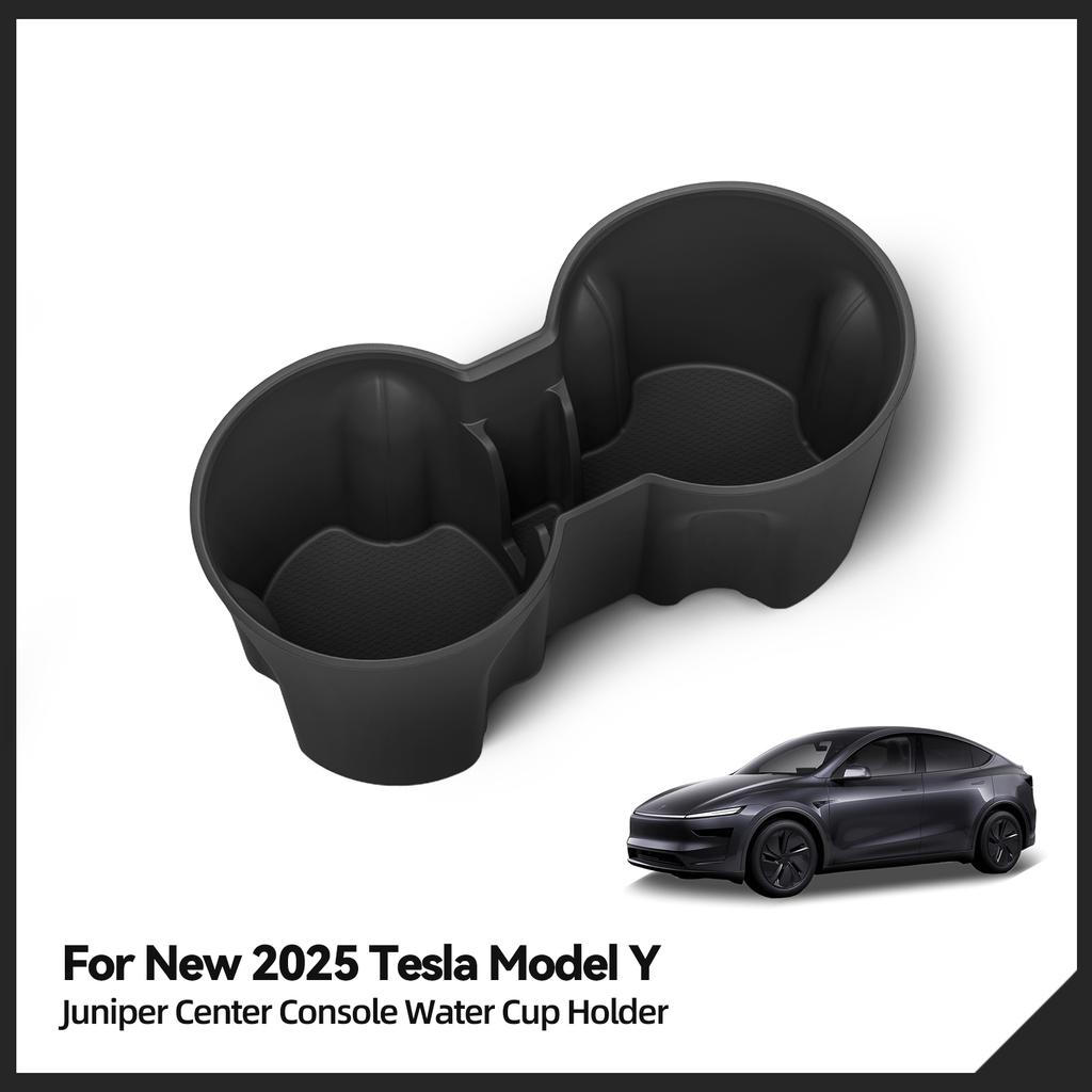 for Tesla Model Y Juniper/Launch 2025 Car Cup Holder Interior Accessories Center Console Water Cup Holder Drinks Storage Case