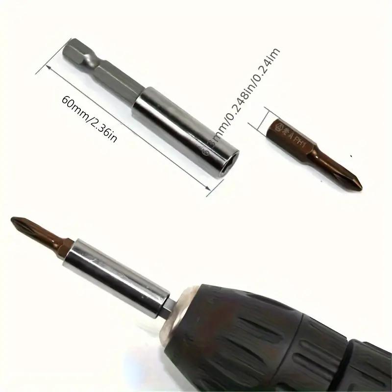 1/5pcs Magnetic Screwdriver Extension Hexagonal Handle Extended Connecting Rod Carbon Steel Screwdrivers Bit Holder Power Tools