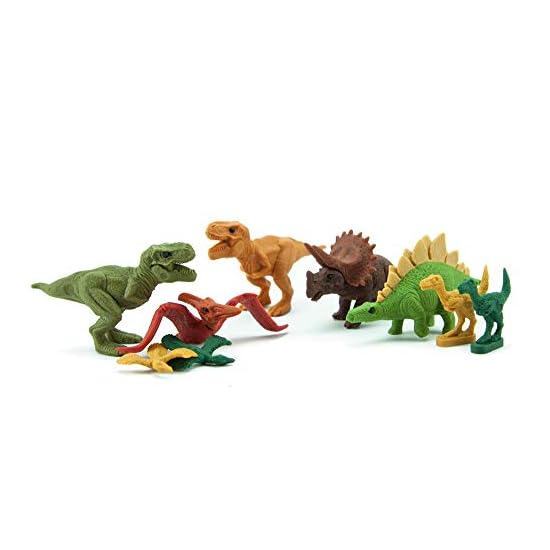 Blister Pack Fun Eraser Dinosaur Set