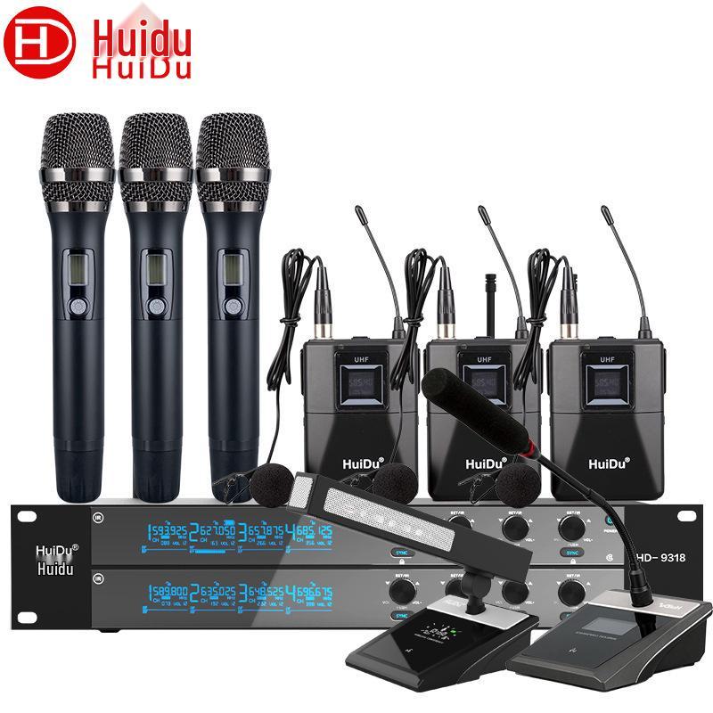 HuiDu HD-9318 Professional FM Wireless Conference Microphone System