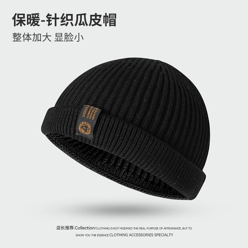 Autumn New Melon Fur Hat Fashionable Versatile Patch Thickened Cold Warm Street Hip Hop Yuppie Landlord Hat