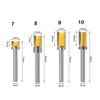 Straight Tooth 6mm Shank Woodworking Tool Milling Cutter Router Bits Slotting Cutter Drill Bit