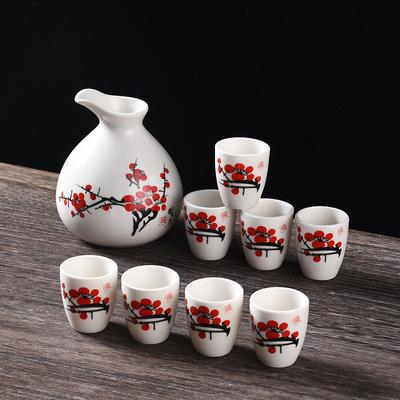 Ceramic Wine Dispenser Set, Wine Glass Wine Jug, Small Wine Cup, Bullet Glass Wine Cup, Custom Cup.