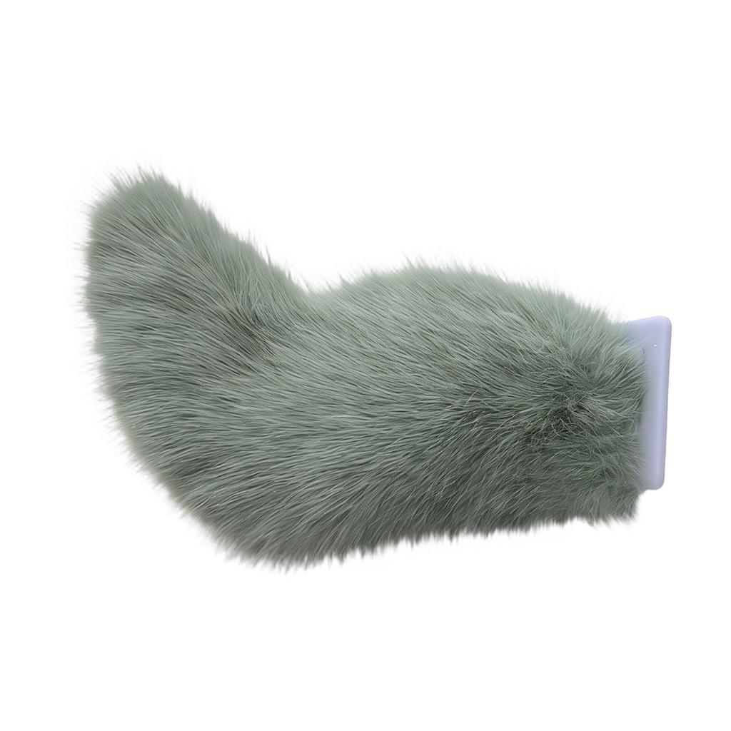 Plush Faux Fur Animal Tail Clip On Costume Accessory Soft Fluffy Tail for Cosplay Party Events Dress Up