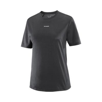 Shkout Core Ss Pullover Comfortable Fashion Short Sleeve T-Shirt Women Tops Deep-Black C24252