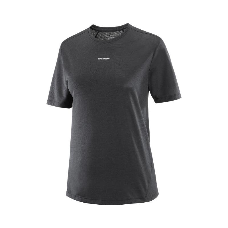

Salomon Shkout Core Ss Pullover Comfortable Fashion Short Sleeve T-Shirt Women Tops Deep-Black C24252 L