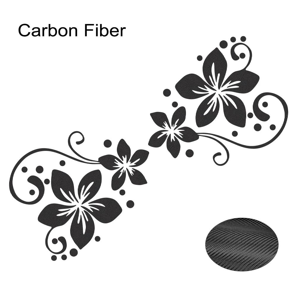 Engrave Colorful Creative Flower Vinyl Stickers Car High Stickiness Waterproof Door Window Decor Decals Auto Exterior Decor D576-1PCS