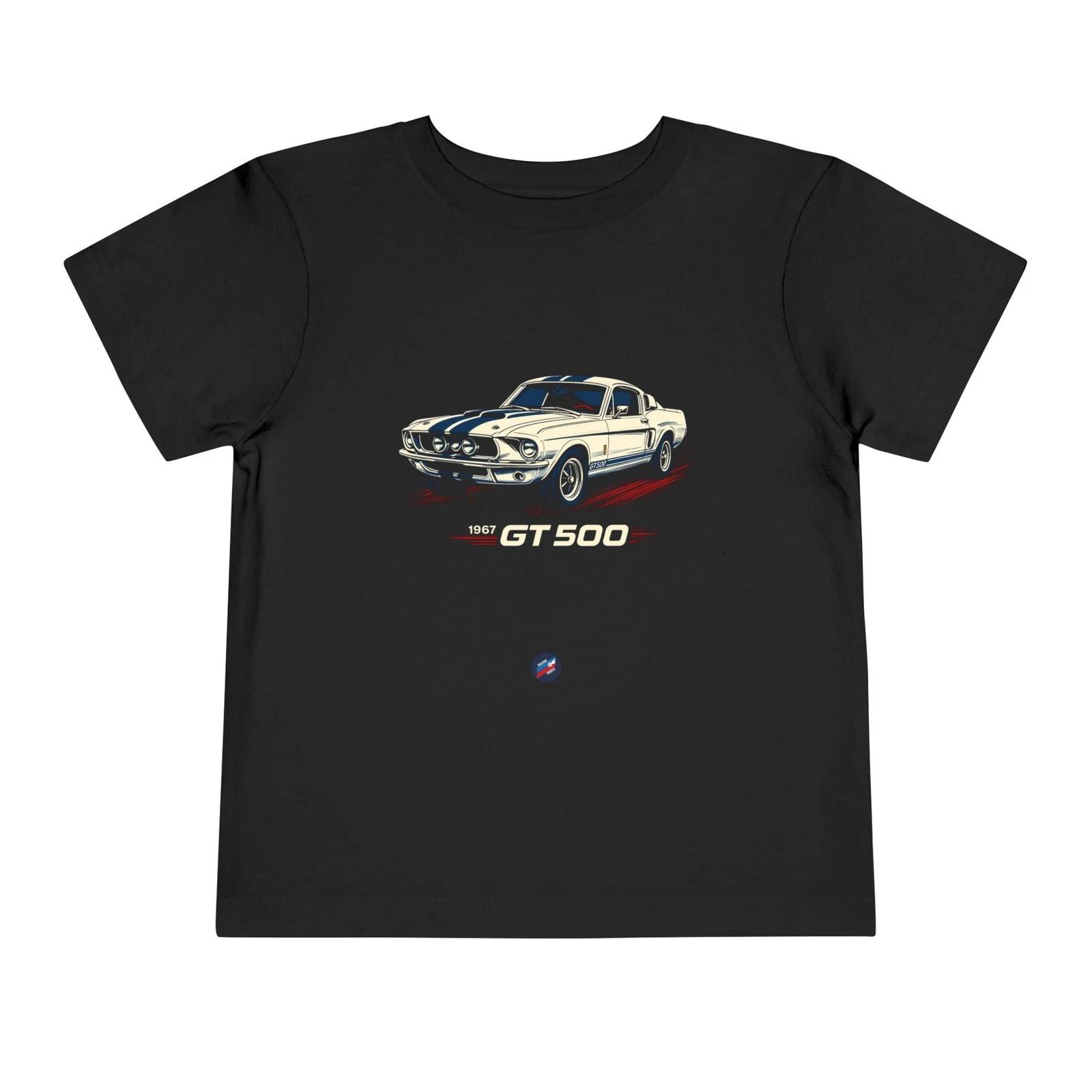 Kids 1967 Shelby GT500 Muscle Car Toddler T-Shirt Graphic Tee Boys Girls 2T-5T M