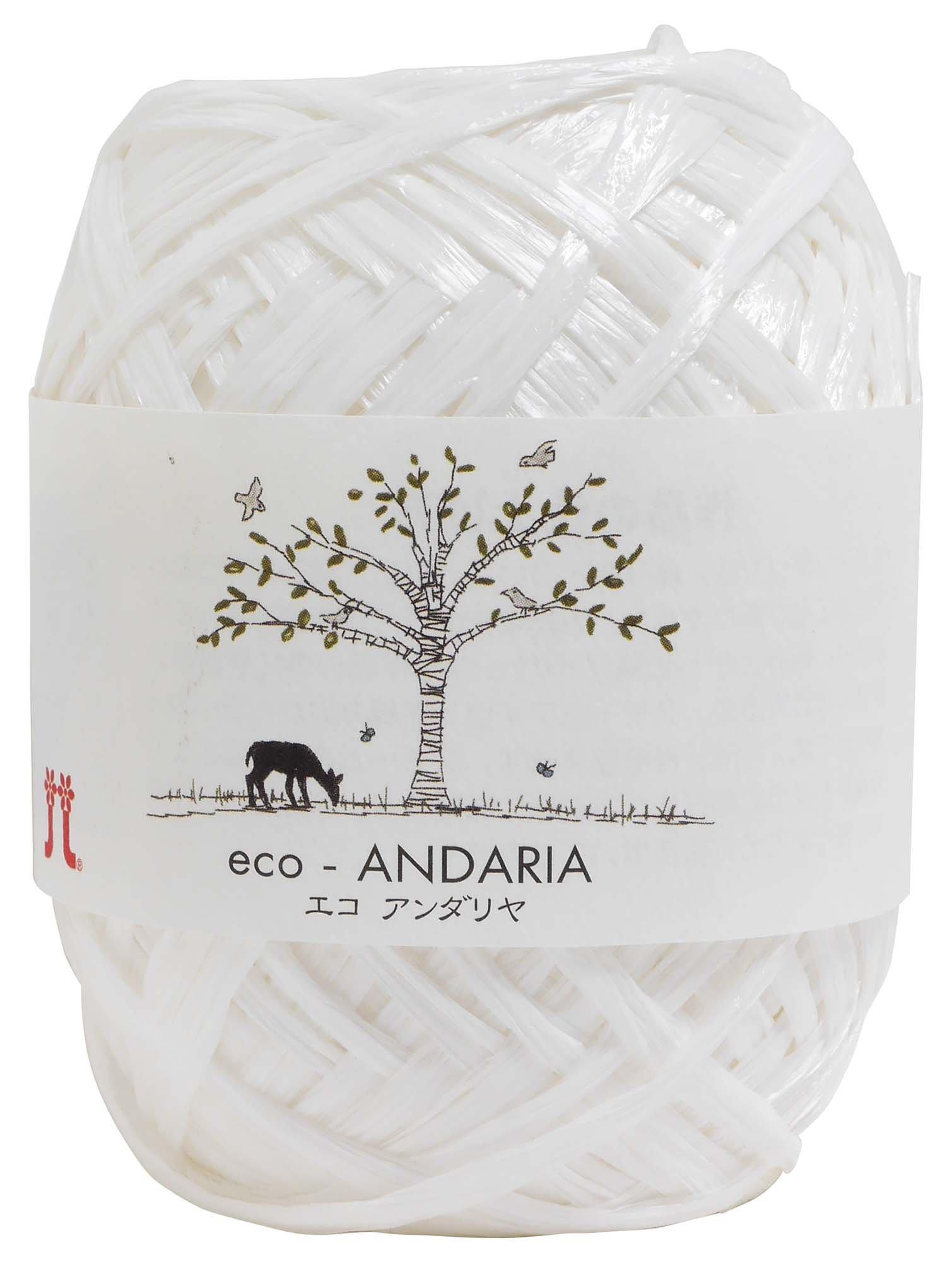 

Hamanaka Eco Andalya Craft Thick White 40g 80m set 0200 col.1 Approx. 5-ball