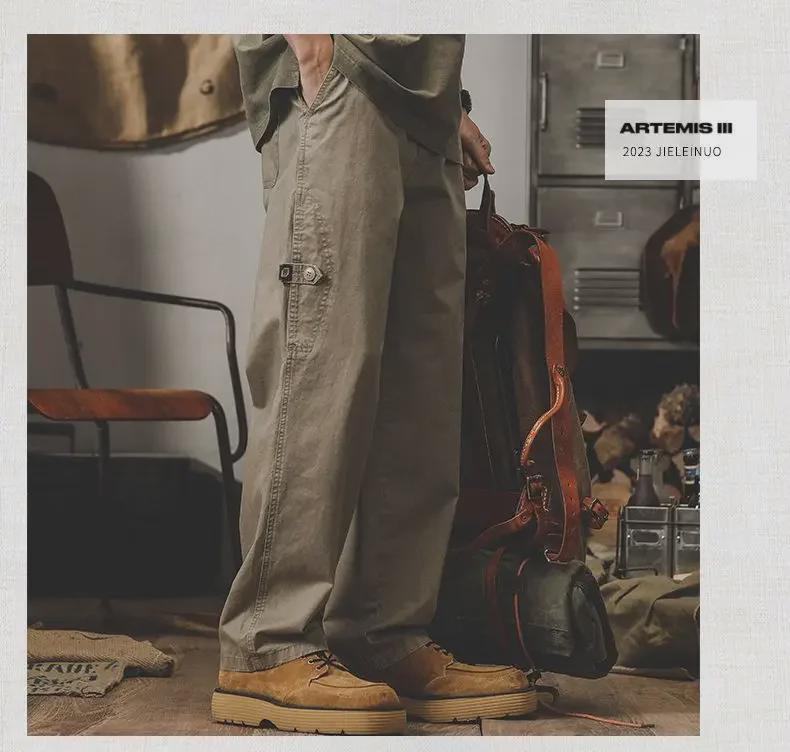 Pánské americké retro volné kombinézy se širokými nohavicemi - Jaro/Podzim 2023