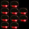 10pcs Plastic LED Bands for Parties Flashing Light Up Wristband Ornament Multicolors Wrist Decoration for Children
