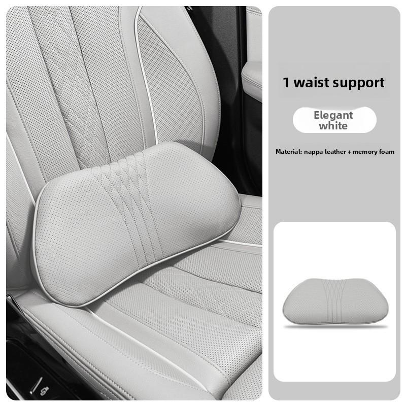Car SUV Sedan Leather Seat Soft and Comfortable Headrest Pillow for Travel Car Headrest Memory Foam Driving Neck Pillow