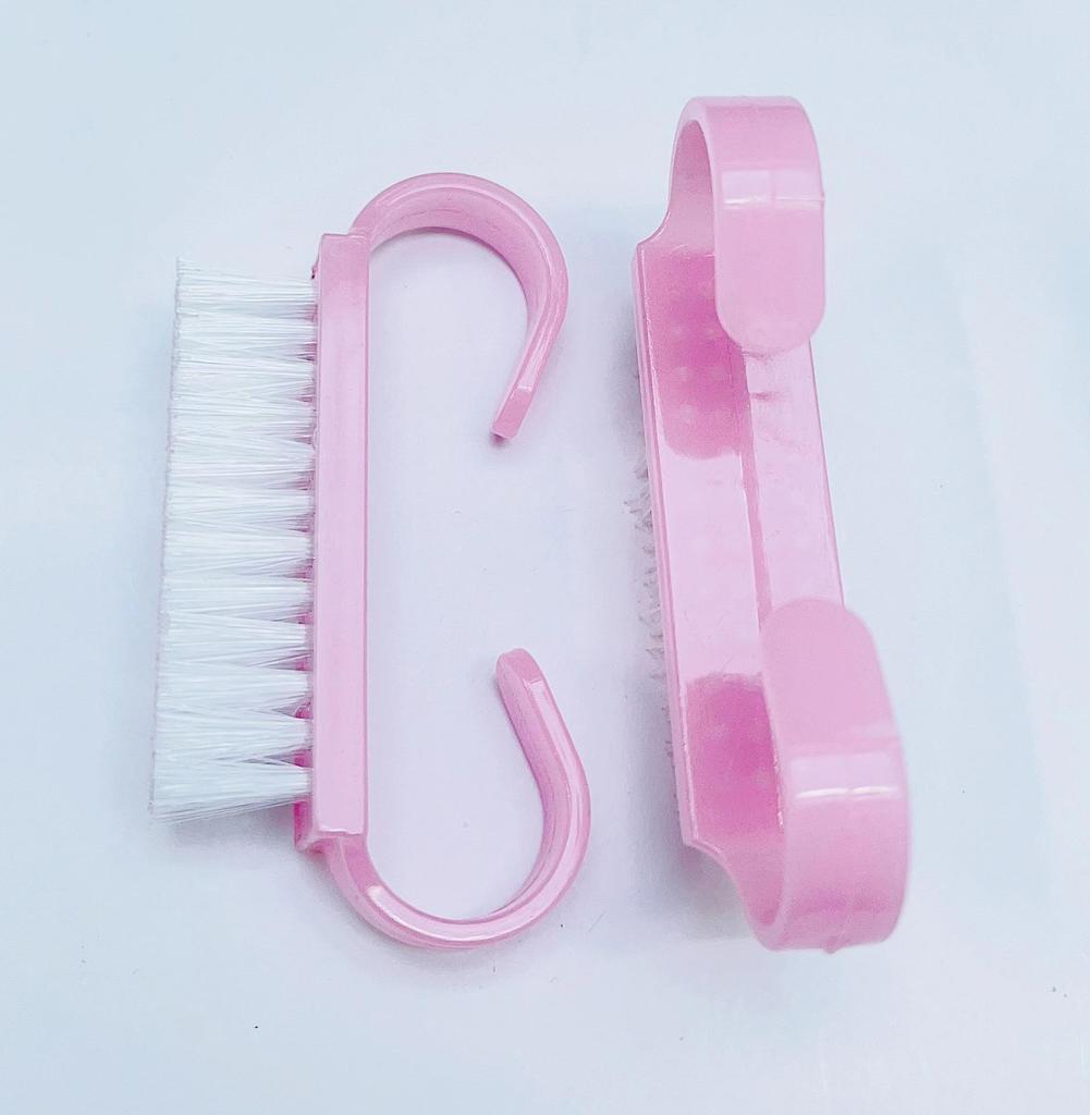 Set de Pinceles de Polvo y Limpieza para Nail Art de Colores - Pinceles Pequeños con Forma de Cuerno para Manicura