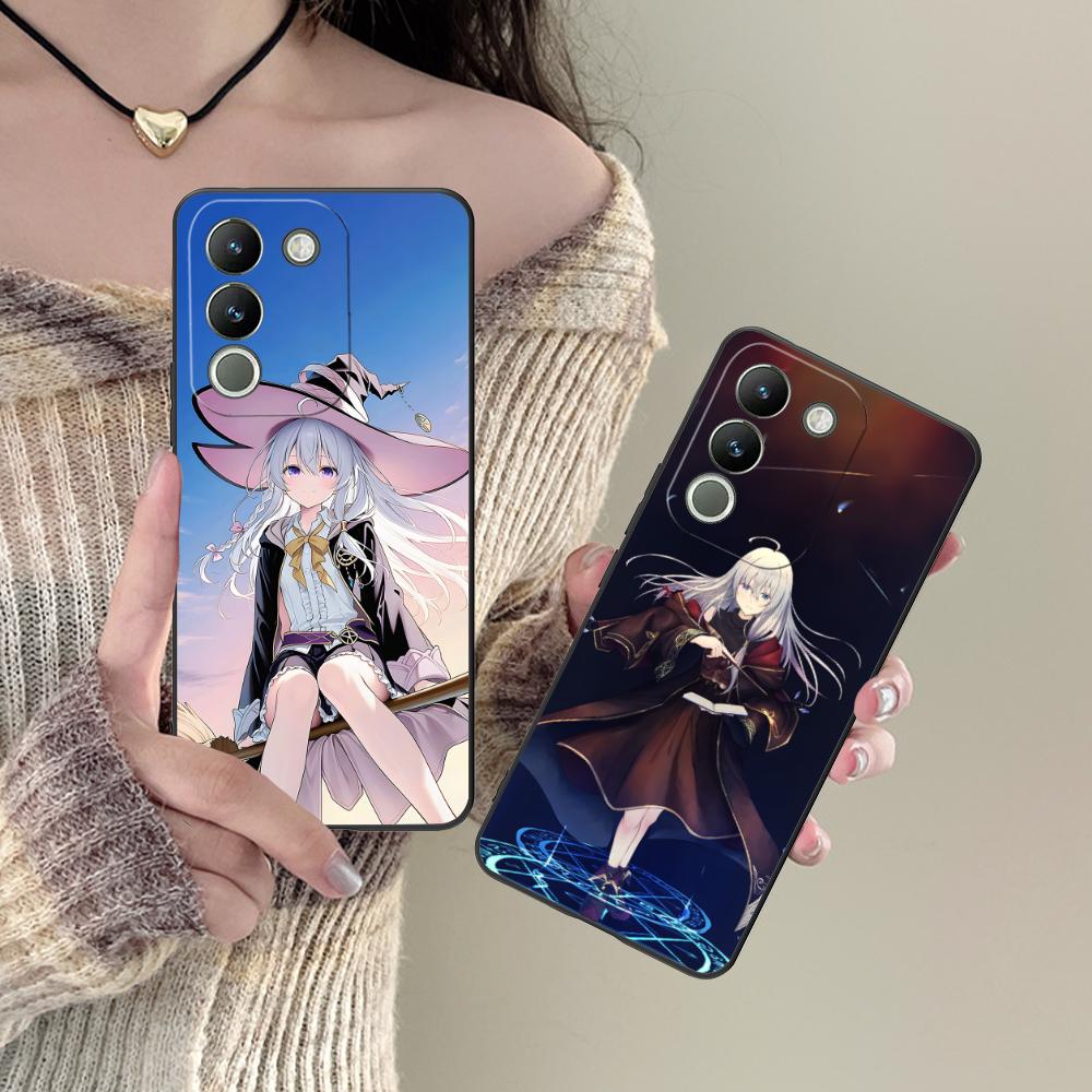 Wandering Witch Elaina Matte Mobile Phone Case for VIVO Y77 76 75 74 73 72 58 56 55 51 50 38 36 Y19 Y18 Y03 Y01 5G Cover