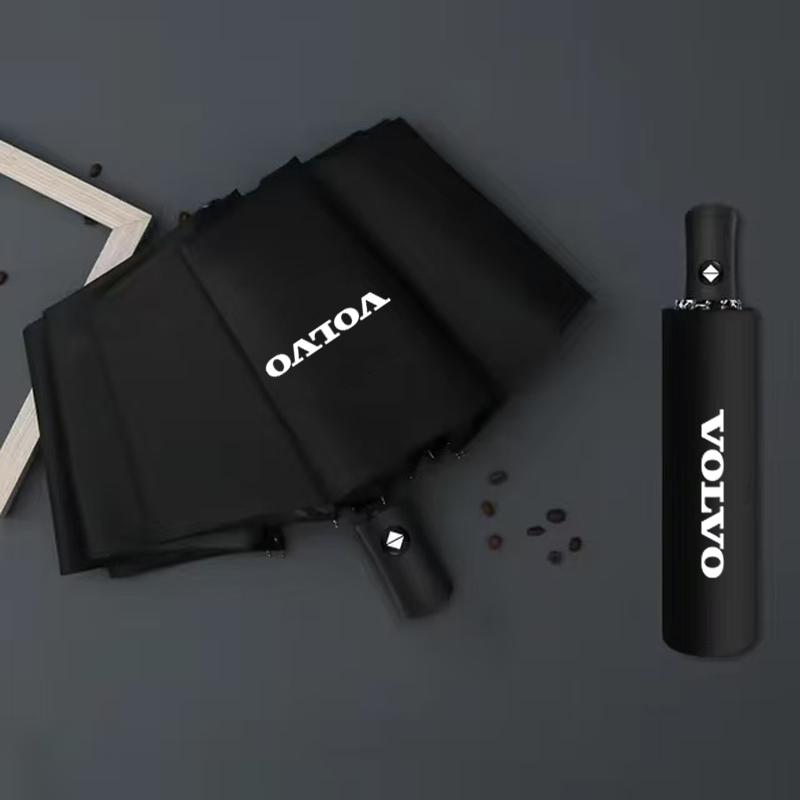AAKB1 Car Automatic Umbrella Portable Folding Volvo Logo Accessories For Volvo XC60 XC90 V40 V60 S60 V50 V90 S80 EX90 S80L EM90 EX30