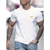 Men O Neck Short Sleeve Print T-shirt Cotton Comfortable Tee Man