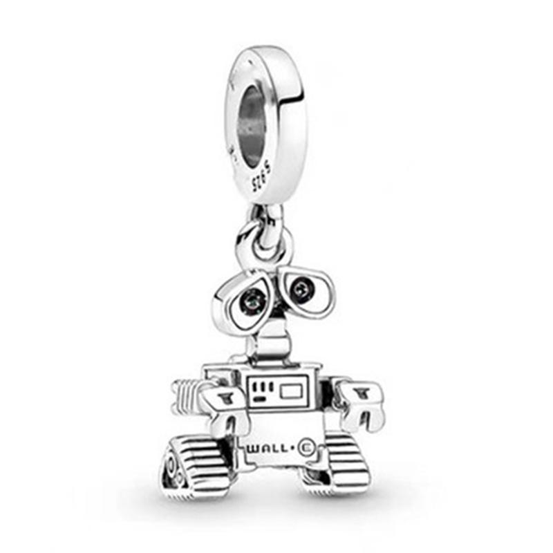 S Charm Copper Wall-E Pendant Charms Beads Fit Original Bracelet Diy Birthday Jewelry Gift