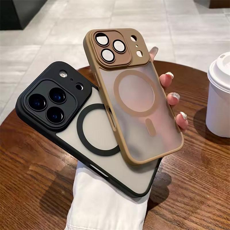 Husă cu Finisaj Mat Pentru iPhone 17 Pro Max 17 Air Transparentă Pentru Magsafe Magnetic Protecție Obiectiv Mată Acoperire Mată