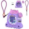 BCWXION Silicone Cover & Zoom Disk Cover for Tamagotchi Paradise Screen Protector & Cable Included (Purple)