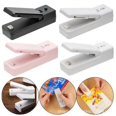 2 IN 1 USB Chargable Mini Bag Sealer Heat Sealers With Cutter Knife Rechargeable Portable For Plastic Food Storage