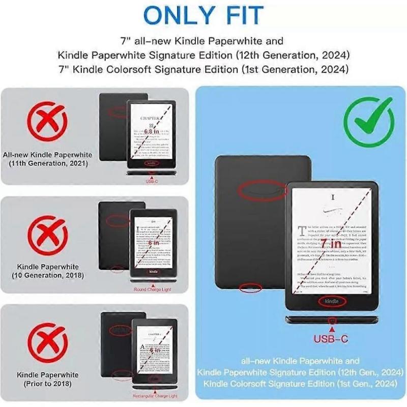 7 inch Flip Case for Kindle Paperwhite 12th Generation