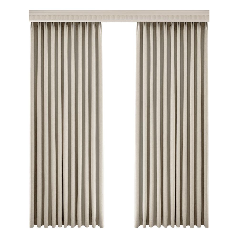 Blackout Curtains Engineering School Simple Bedroom Living Room Thickened Taikoo Li High Blackout Curtains Flame Retardant Hotel