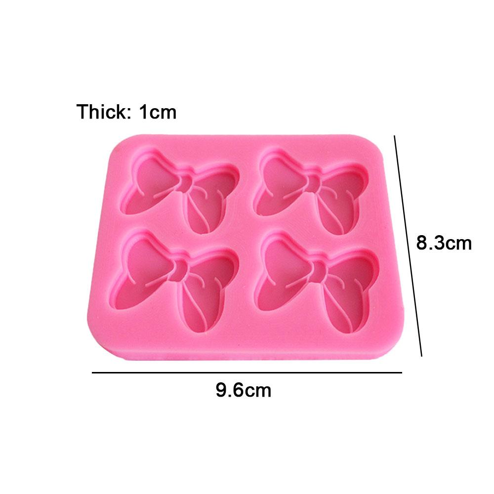 Silicone World Bowknot Cake Silicone Mold Cute Bow Molds DIY Fondant Chocolate Baking Tool Resin Art Mould Decoration Pastry