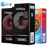 Celebrity Ultra-Thin Time-Delay Ribbed & Dotted Condoms - 10 Pack
