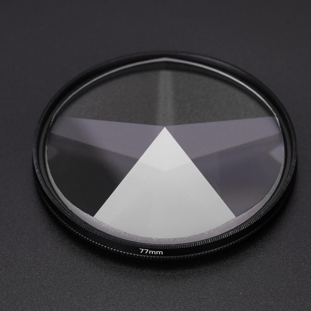 Camera Filter Photography Foreground Blur Film Photography Props 77mm Glass Pentaprism Filter Camera Accessories