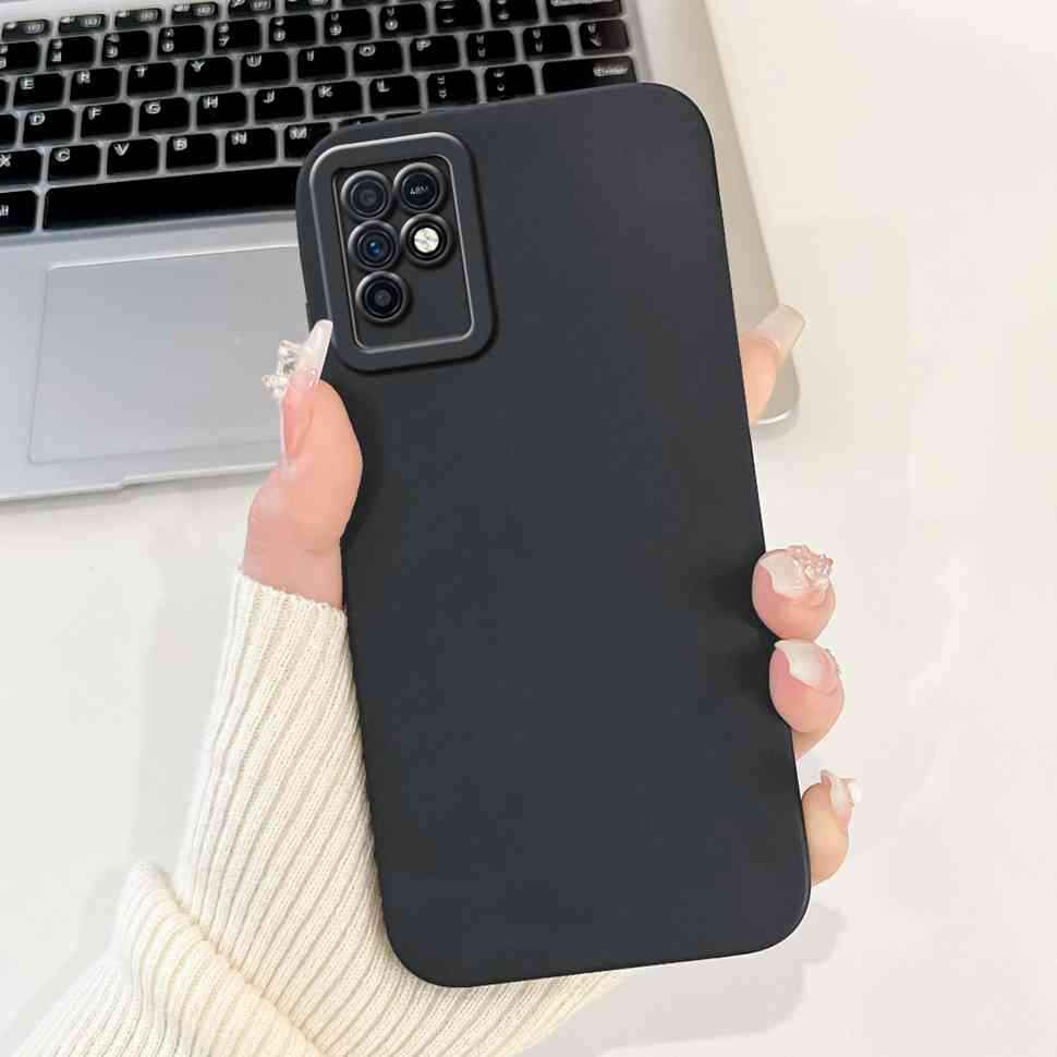 

For Infinix Note 10 X693 6.95 Case Black Lucky Letters A-Z Soft Silicone Cover For Infinix Note10 NOTE10 Protective Casing Infinix Note 10
