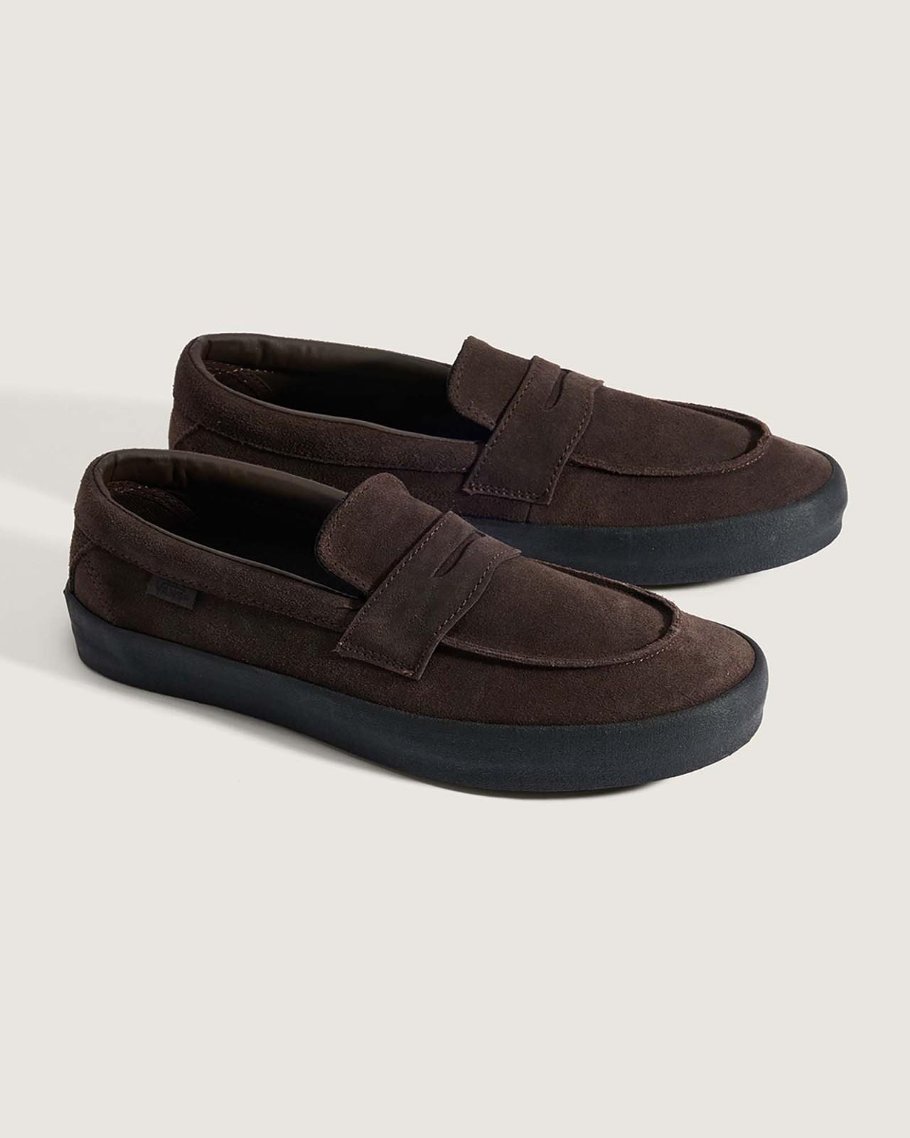 VN000VA6Y49 Vans Скейт Лофер Замша Коричневый Черный (Мужской) 4.5