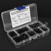 480Pcs Self Tapping Screw M3 Flat Head Cross Carbon Steel Hardware Fasteners Black Nickel Plating(Carbon Steel Black )