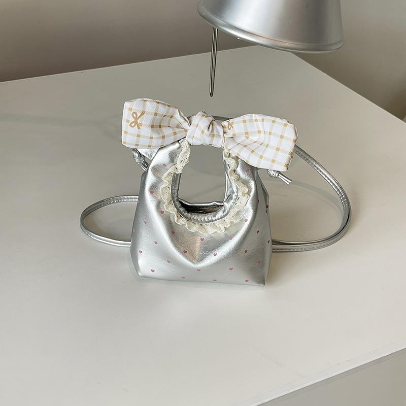 Korean Style Cute Mini Trendy Dumpling Shaped Hand Shoulder Crossbody Bag For Women
