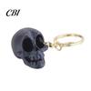 Stable Display Ornaments 3D Printed Cute Skull Keychain, Artistic Tabletop Ornament with Matte Finish, Creative Bag Charm Base Decoration Key Ring for