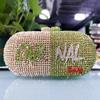 Diamond Evening Purses Crystal Clutch Bag Luxury Women’s  Green/White/Red Wedding Party Clutches Ladies Dinner Formal  Purses