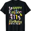 Balloons Bunny Happy Easter Day 11 Years Old Birthday To Me T Shirt