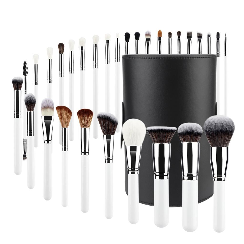 30 Makeup Brush Set with Bucket Soft Hair Eyeshadow Loose Powder Brush Studio Full Set for Makeup Artists