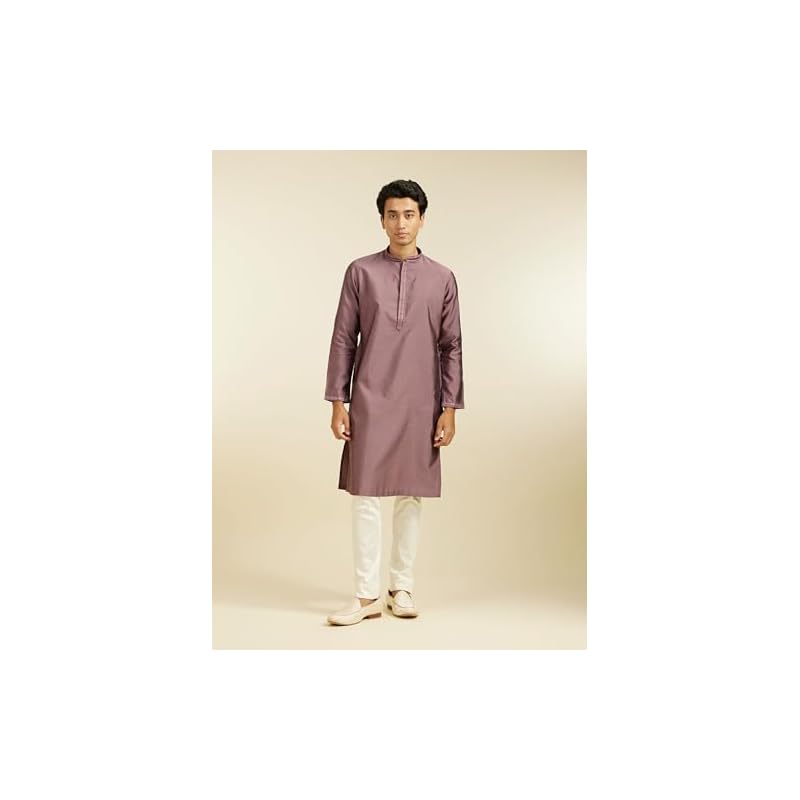 Diwas By Manyavar Men' Art Silk Thread Work Kurta ( , )