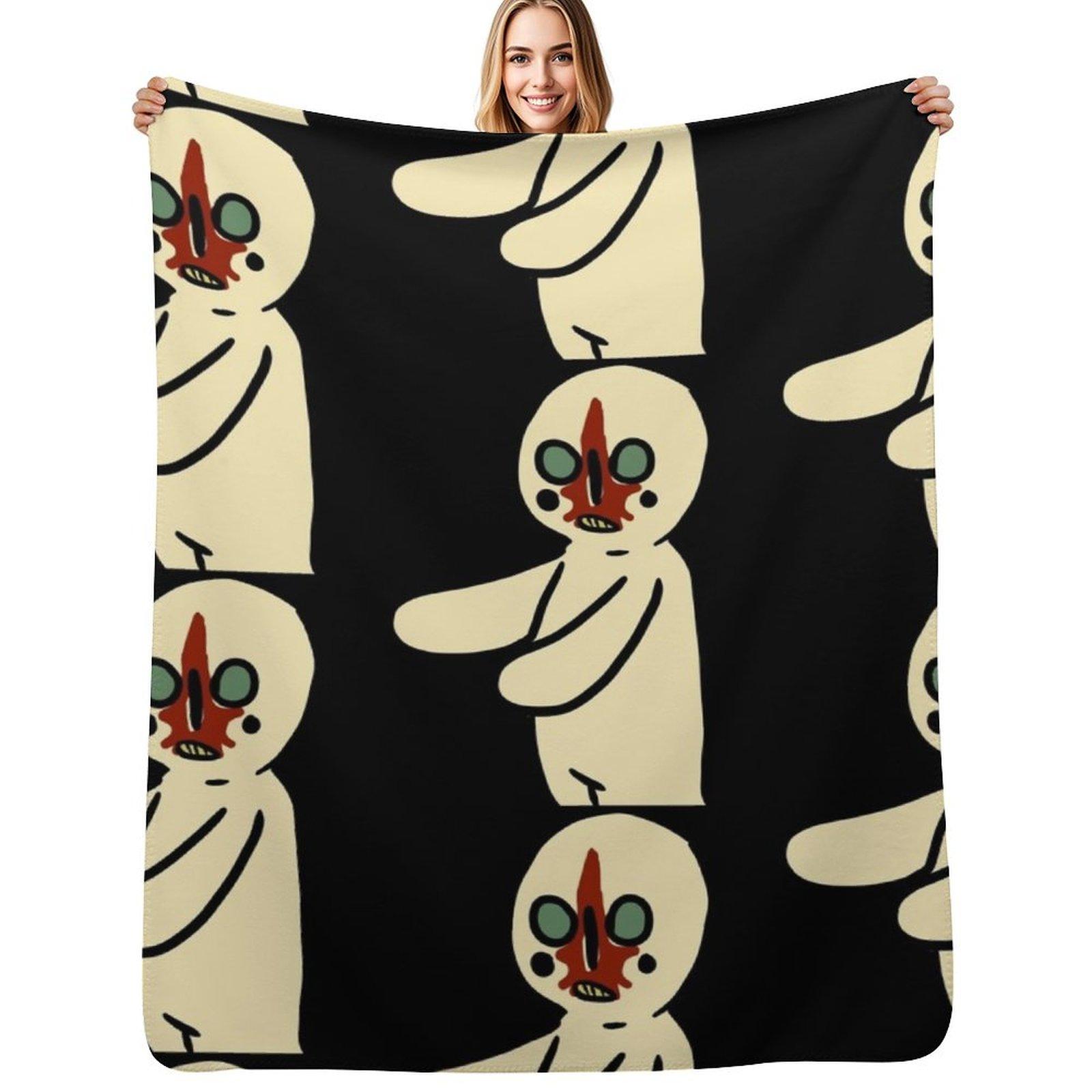 

SCP173 Throw Blanket Cozy Napping Blanket Gift for Mom Dad 102x76cm(40x30in)