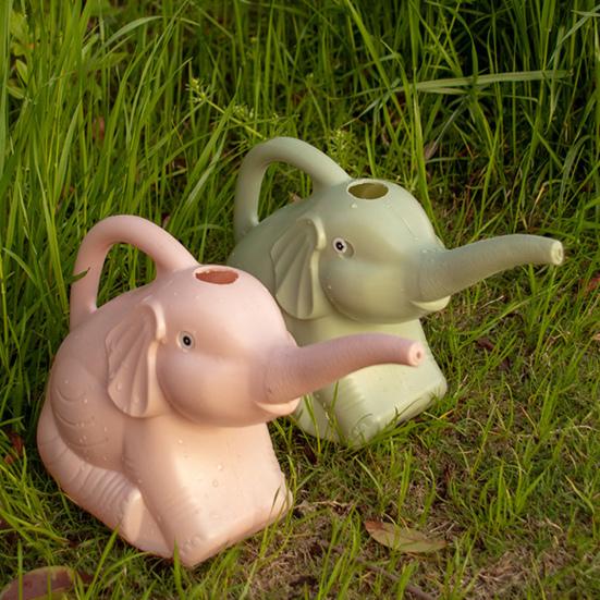 Elephant Watering Can 2L Long Spout Watering Pot Cute Animal Watering Can with Handle for Houseplants Outdoor Potted Plants Home Gardening