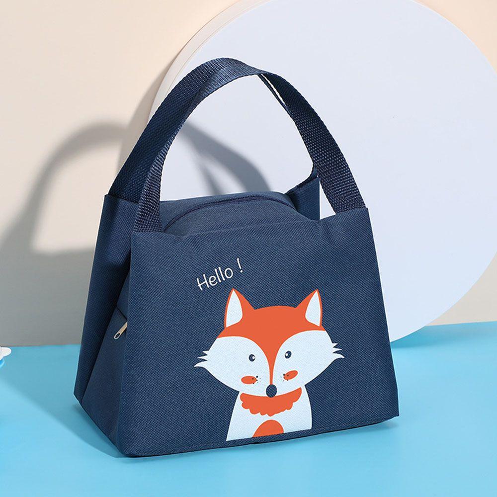Food Fresh Waterproof Cute Cartoon Handbag Thermal Insulated Cooler Bag Large Capacity Portable Lunch Bag