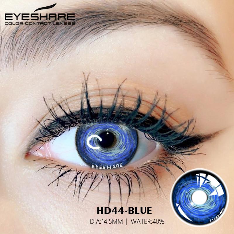 Eyeshare Cosplay Lila Farbe Kontaktlinsen für Auge Blau Colorcon Lense Anime Coser Linsen Augen Make-Up Pupilentes
